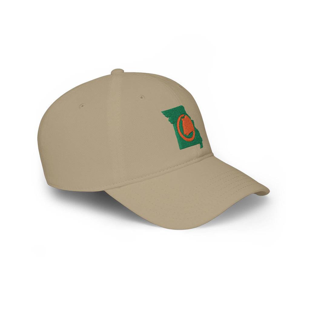 Missouri Tennis State Outline Embroidered Baseball Cap