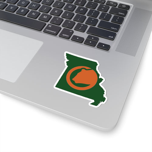 Missouri Hunting Sticker — Deer Head State Outline Kiss-Cut Decal
